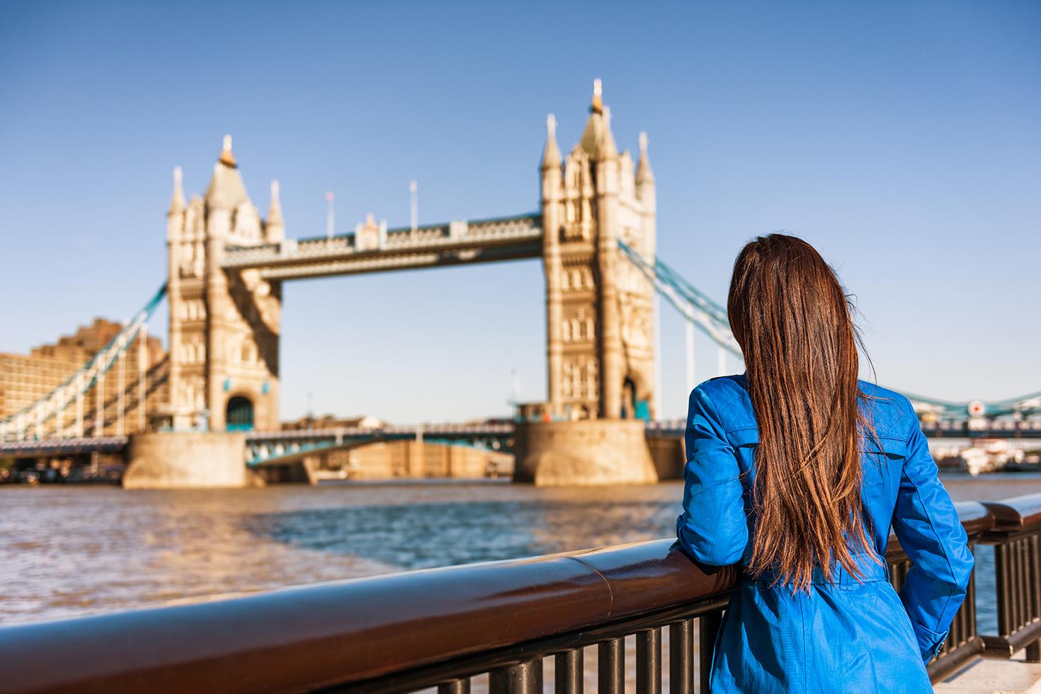 Stroll by classic sights like the London Bridge with England tours and excursions