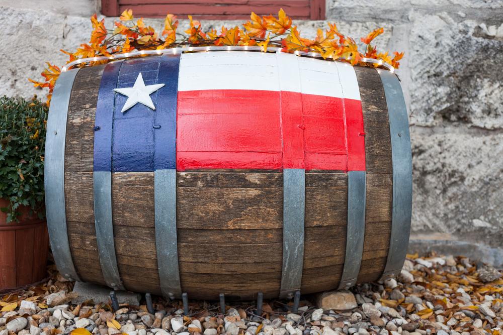 Texas wine barrel